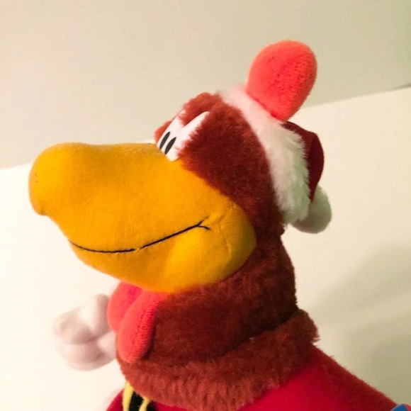 Vtg 1997 ACE Looney Tunes  Foghorn Leghorn Plush 11 Inch Stuffed Plush Toy Santa - Picture 10 of 16